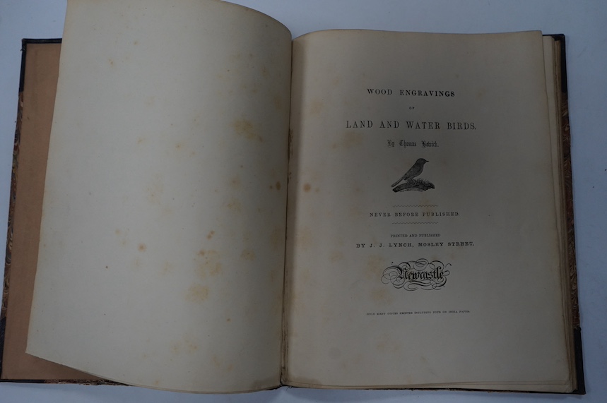 Bewick, Thomas – Bewick Gleanings: Being Impressions From Copperplates and Wood Blocks… edited, with notes, by Julia Boyd, 4to, 2 parts in 1, large paper copy, being number 188 of 250 copies signed by the editor, engrave